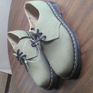 Brand New Army Green Canvas Dr. Martens